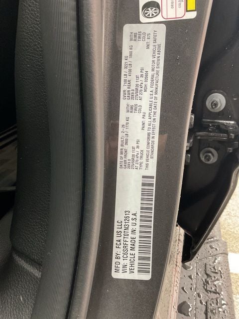 2026 RAM Ram 1500 RAM 1500 BIG HORN CREW CAB 4X4 5'7' BOX