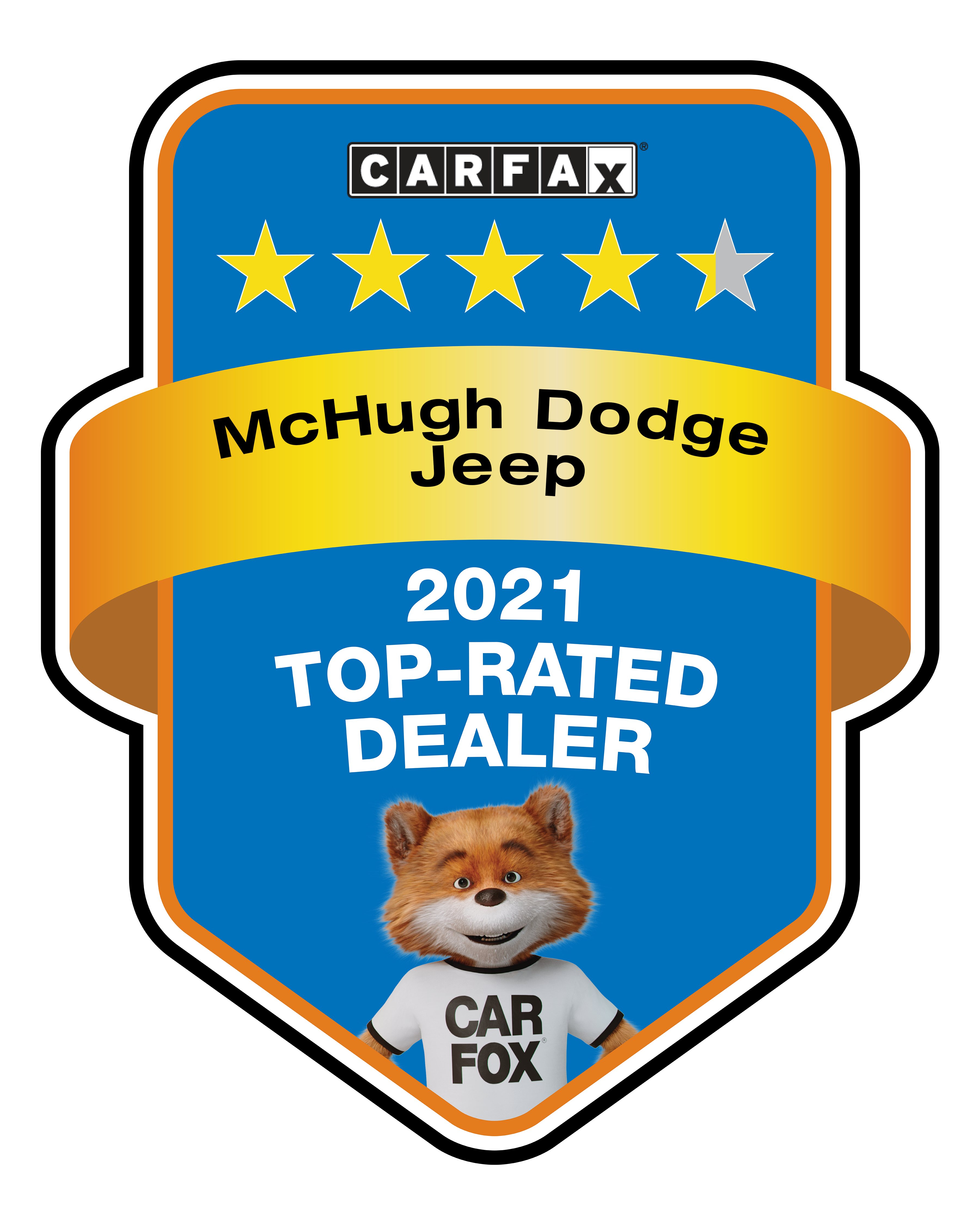 CARFAX Top-Rated Dealer 2021 — McHugh Chrysler Dodge Jeep Ram FIAT, Zanesville OH
