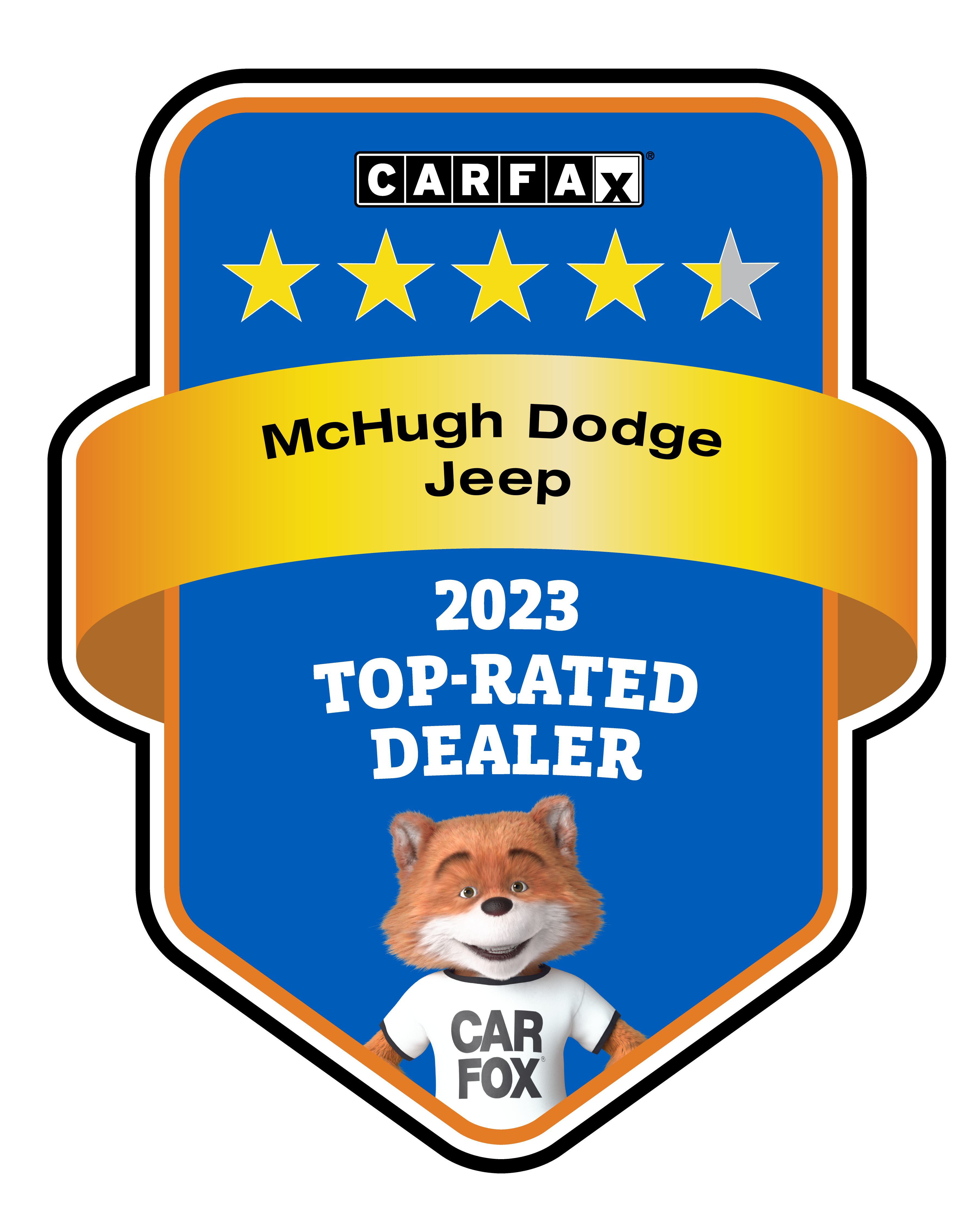 CARFAX Top-Rated Dealer 2023 — McHugh Chrysler Dodge Jeep Ram FIAT, Zanesville OH